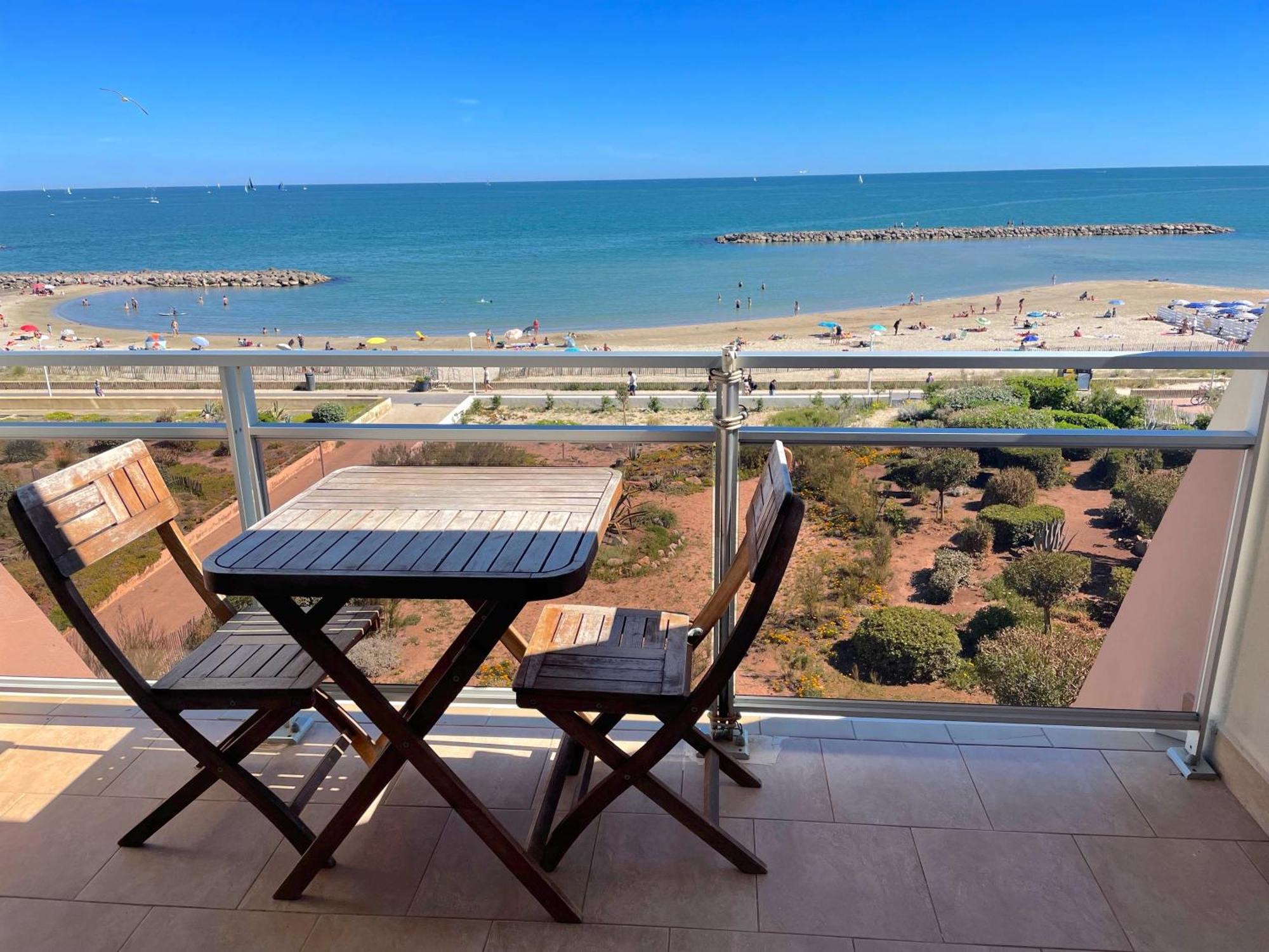 Front De Mer T2 Palavas Les Flots Direct Plage Kültér fotó